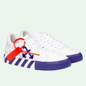 Off- White Violet Vulcanized Sneakers
